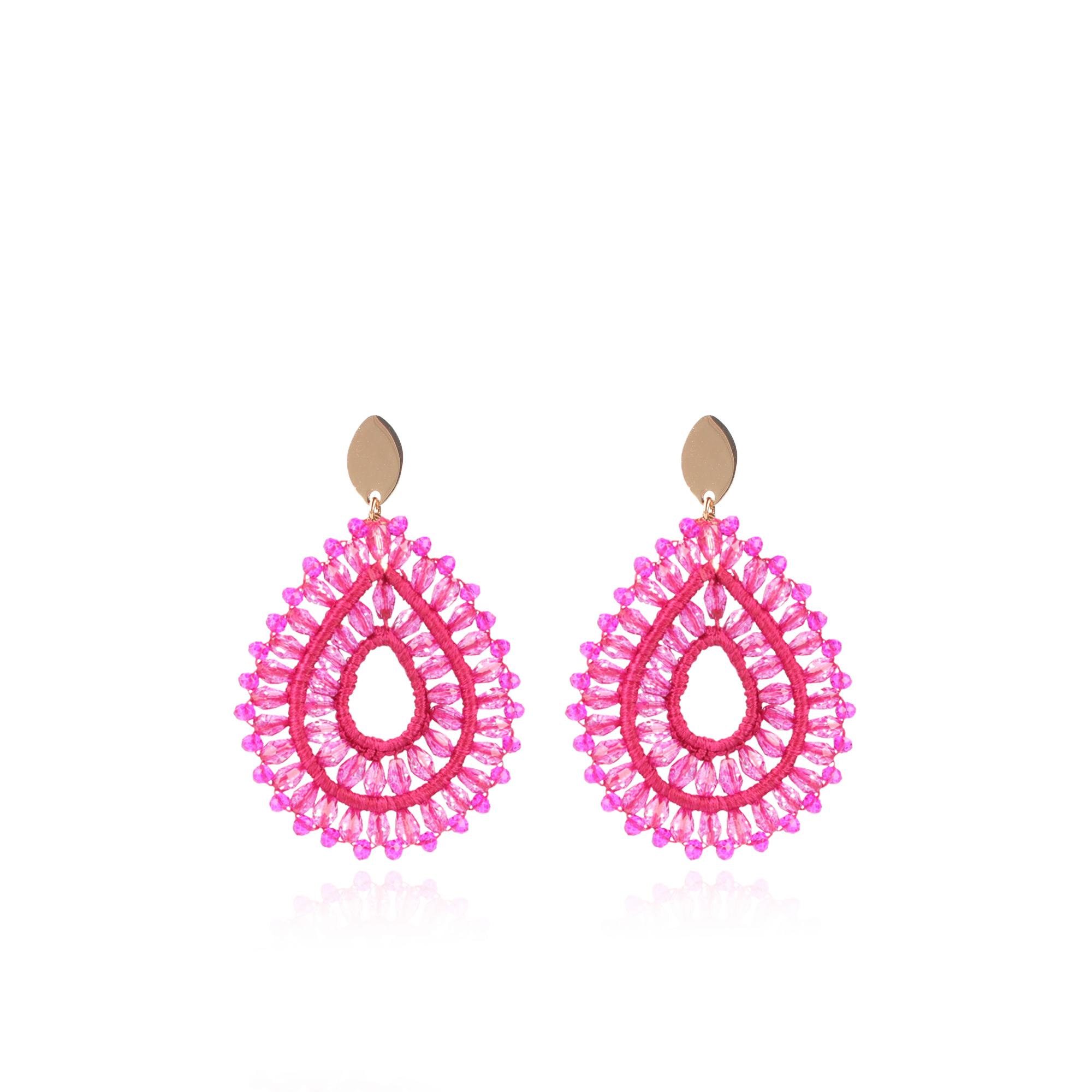 Fuchsia Oorbellen Silk Drop Double Crystallott-theme.productDescriptionPage.SEO.byTheBrand