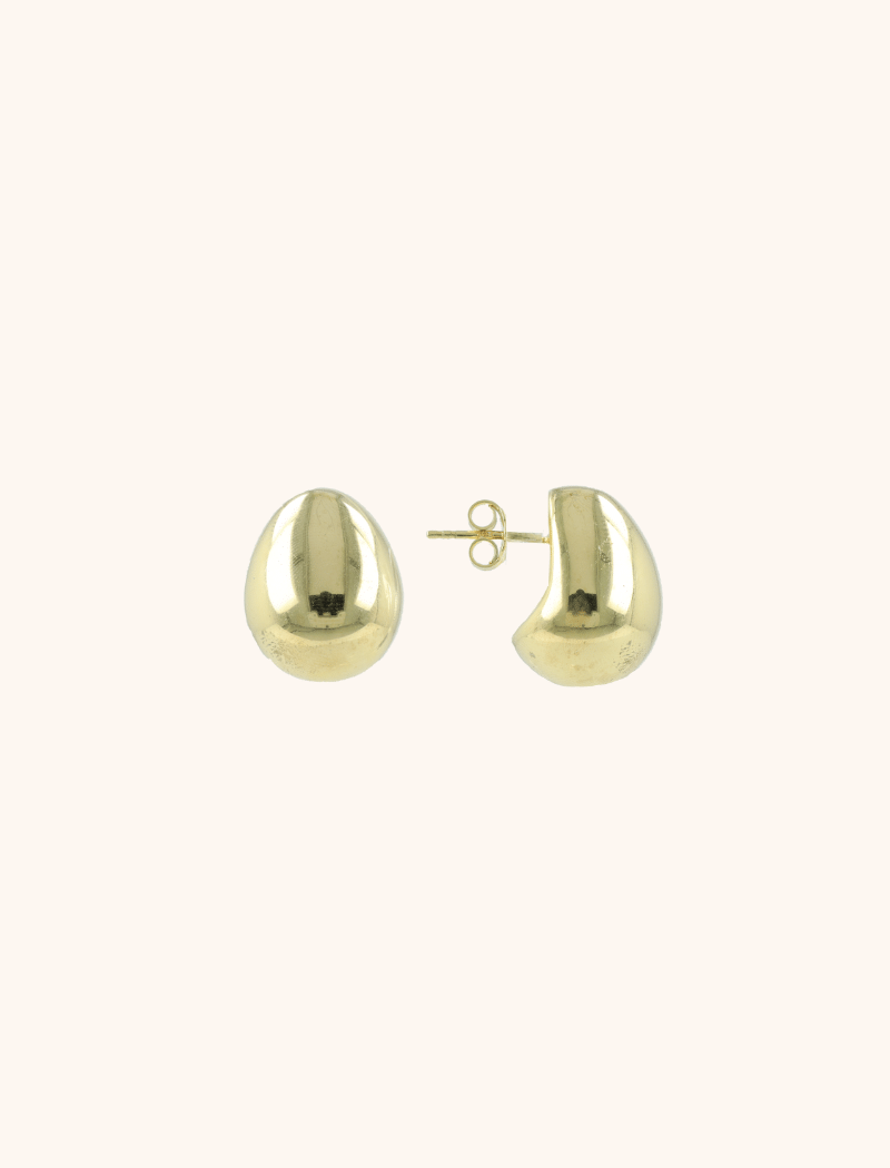 Gold-colored Earrings Thick Drop M