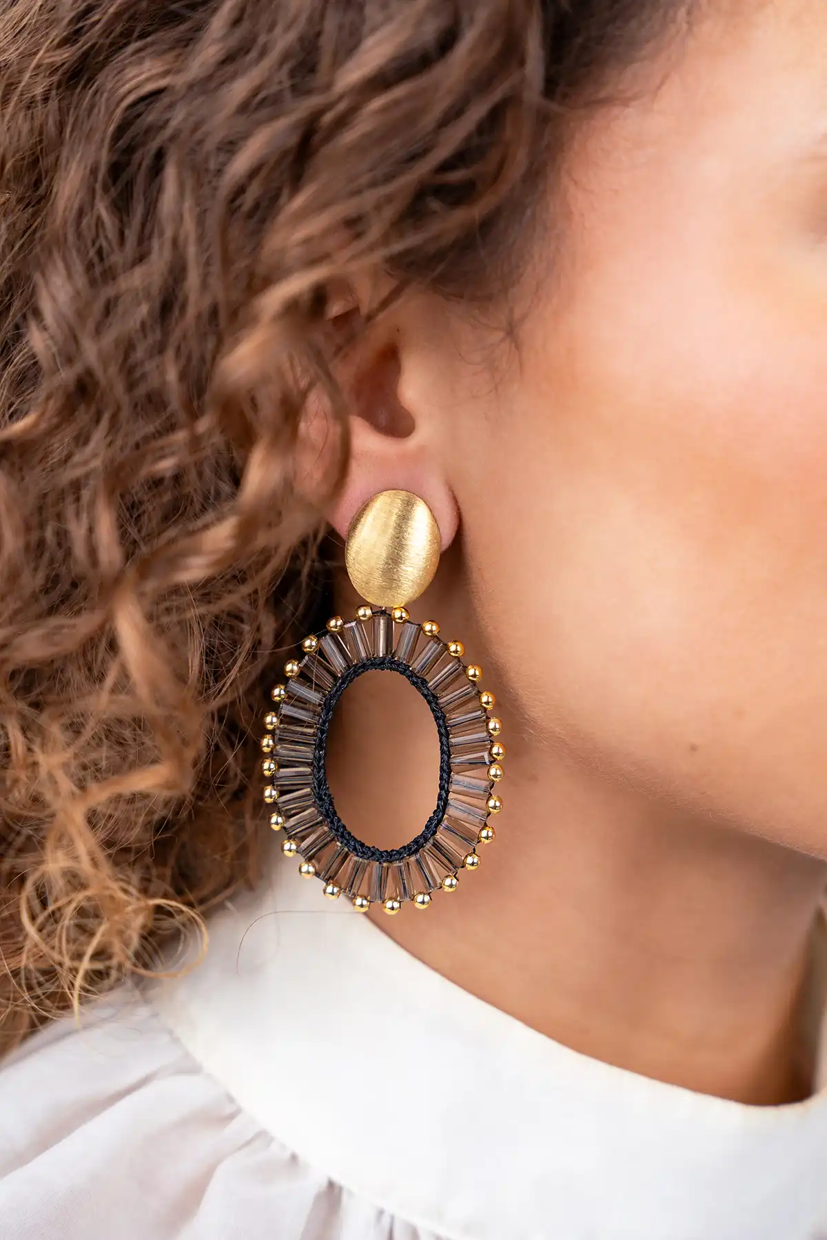 Transparent Black Earrings Naomi Oval Mlott-theme.productDescriptionPage.SEO.byTheBrand