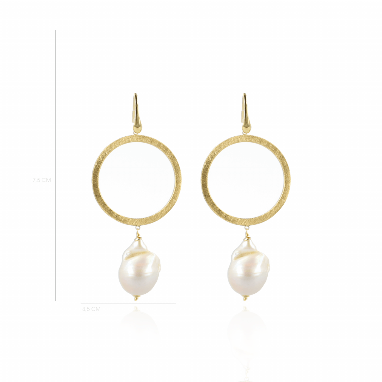 Classic earrings open cirkel wild pearl satin lott-theme.productDescriptionPage.SEO.byTheBrand