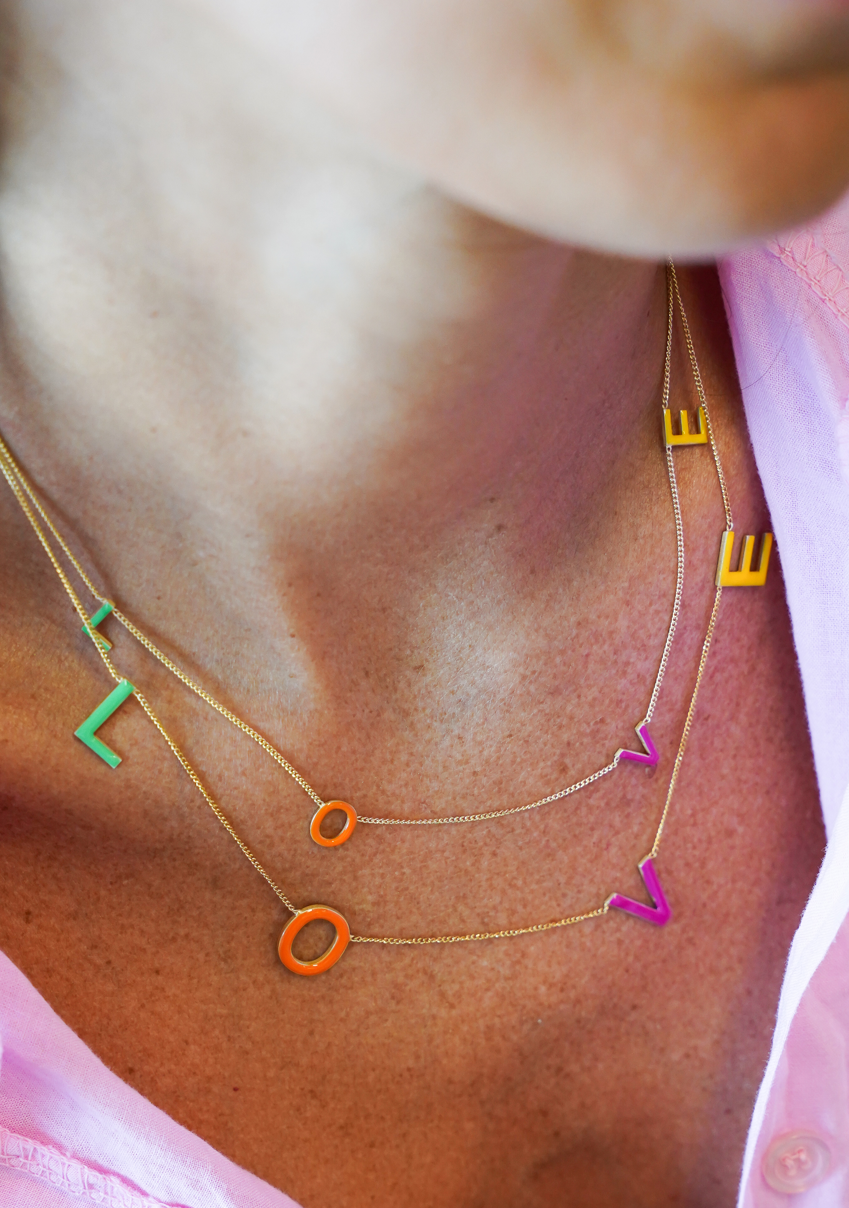 Symbol LOVE Necklace Multicolor