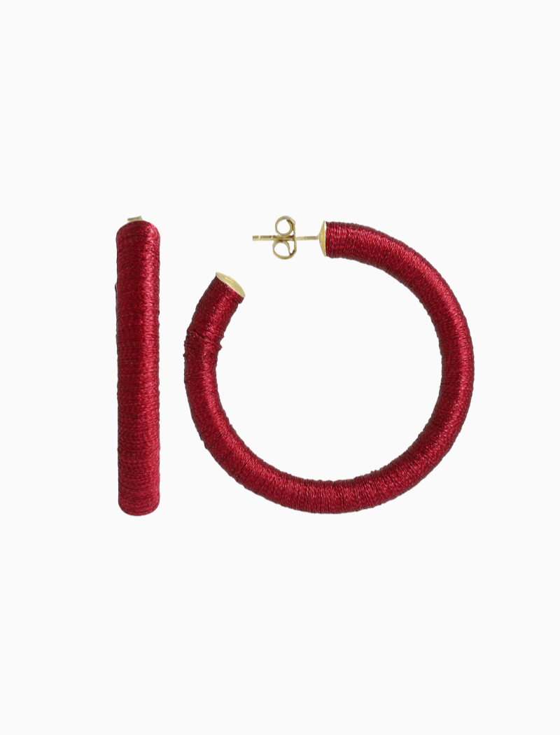 Bordeaux Oorbellen Amara Creool L