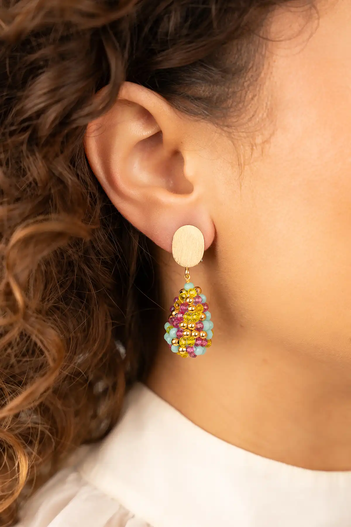 Blauwe Mix Gold Oorbellen Amy Cone XS Cliplott-theme.productDescriptionPage.SEO.byTheBrand