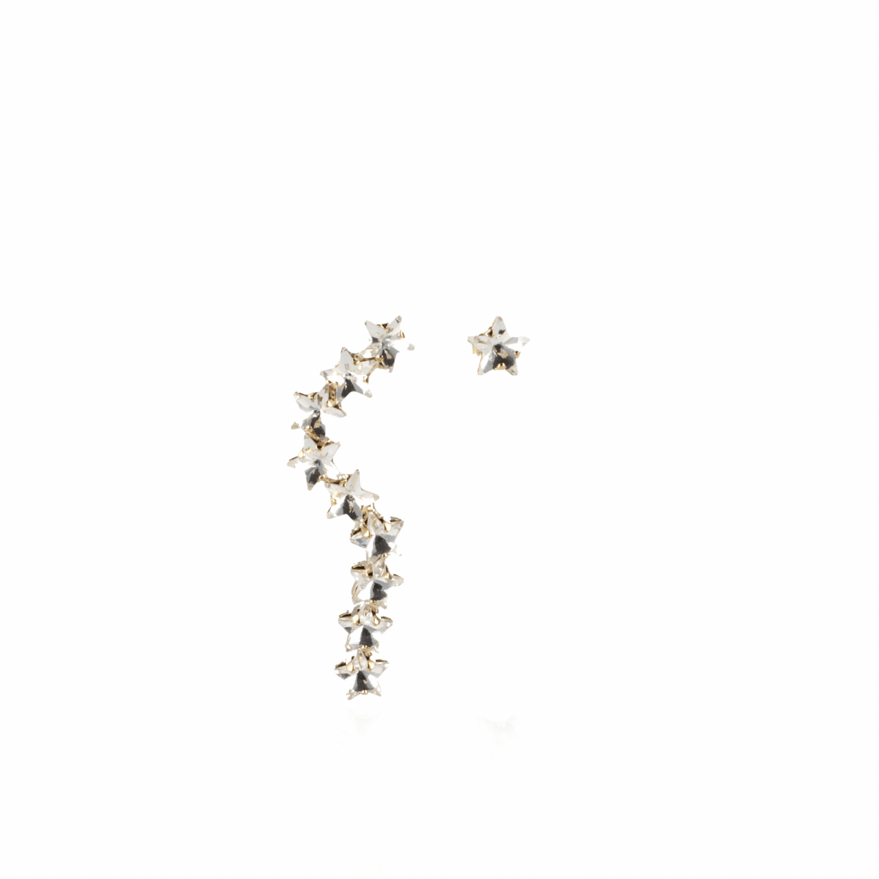 Kristallohrringe Amariah Strass Stern Wasserfall