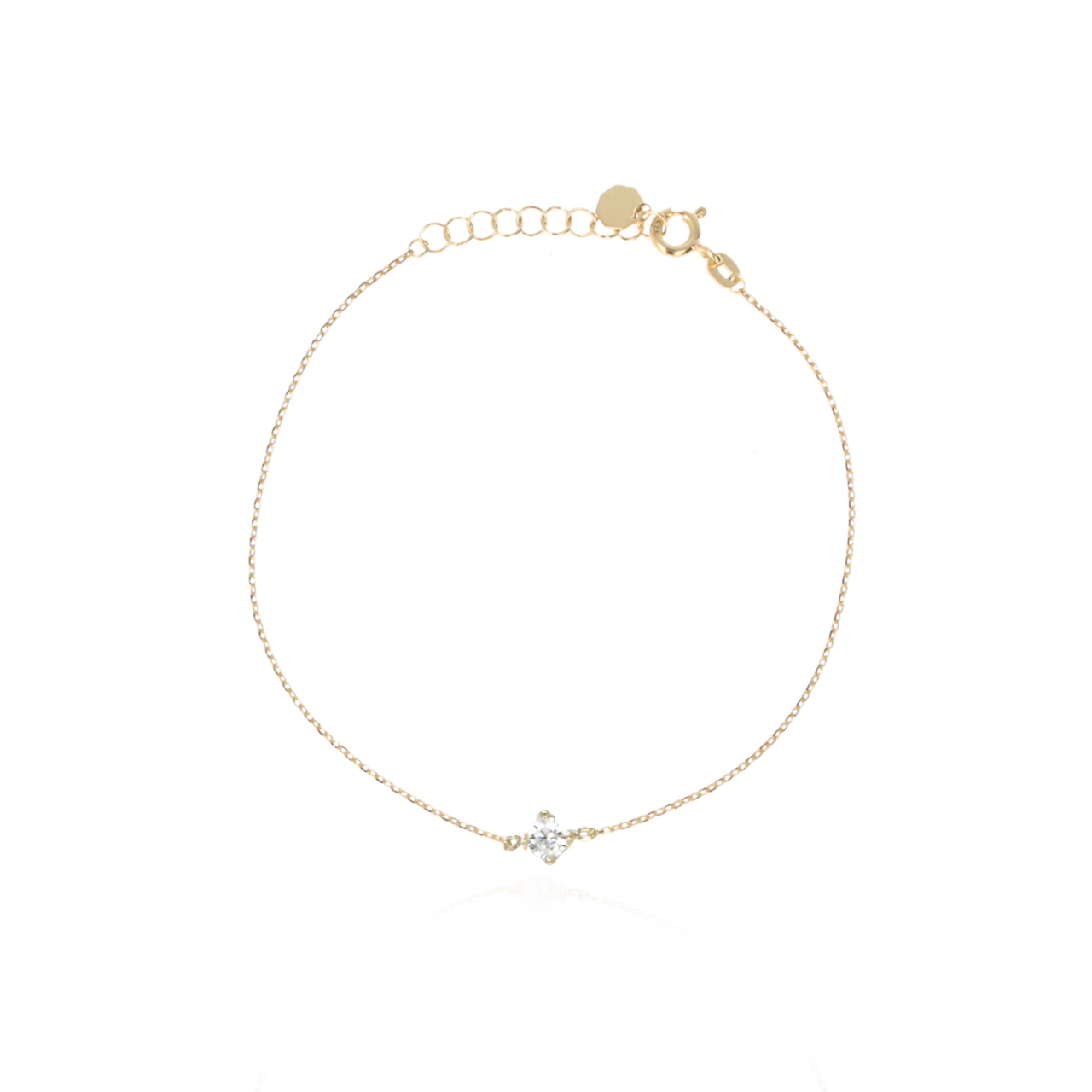 9 Karaat Armband One Diamond