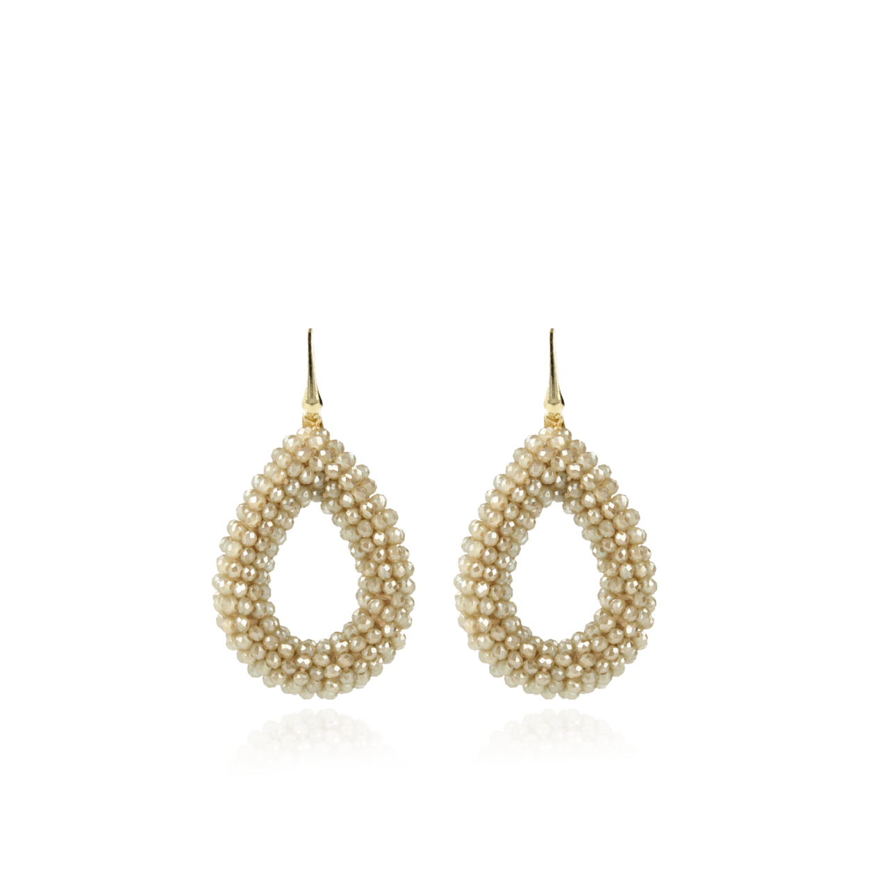 Beige Ohrringe Berry Drop L