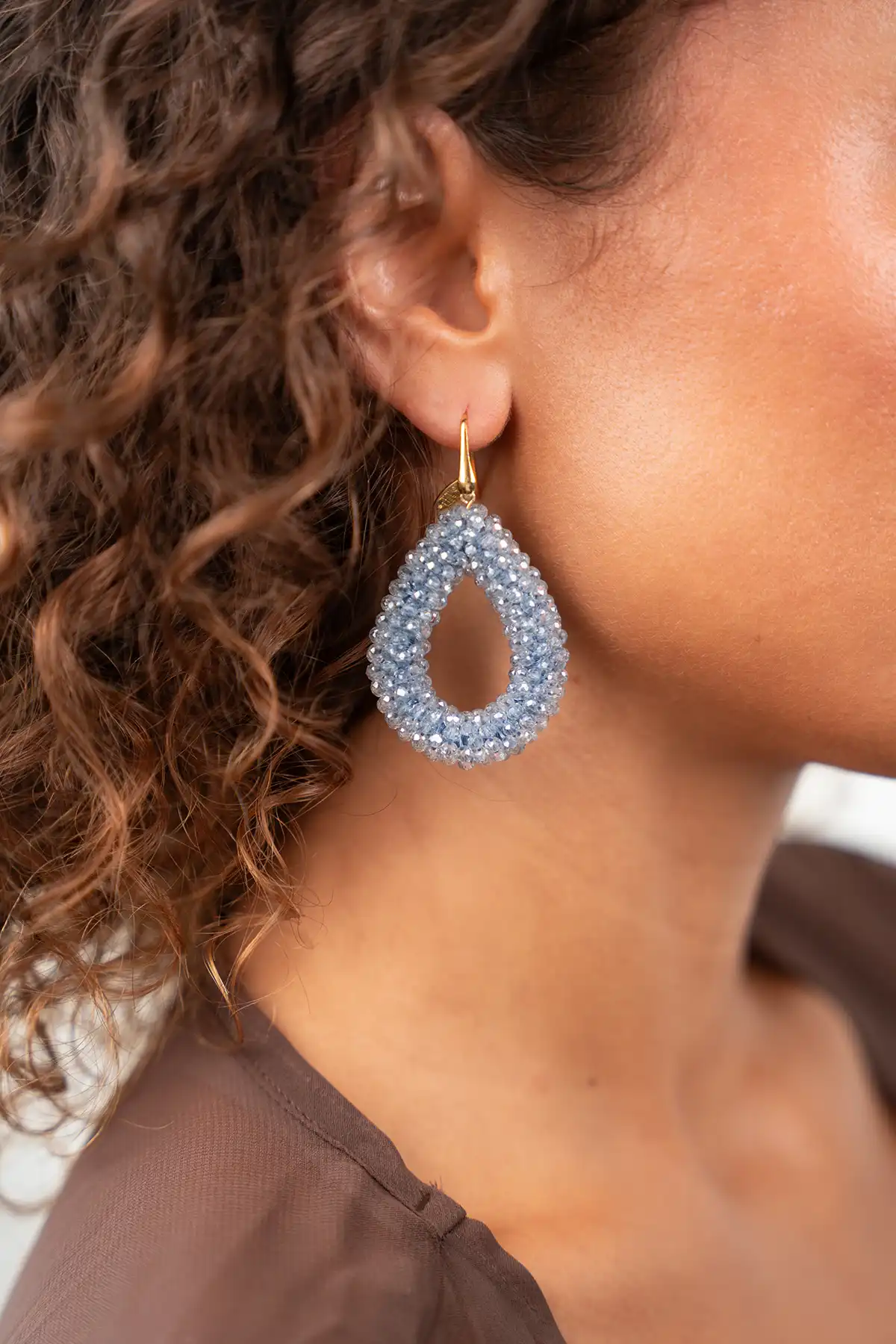 Blauwe Oorbellen Berry Drop L