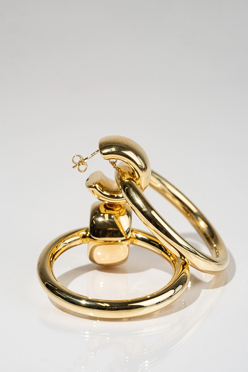 Klassischer Ohrring Monique Creole Gold