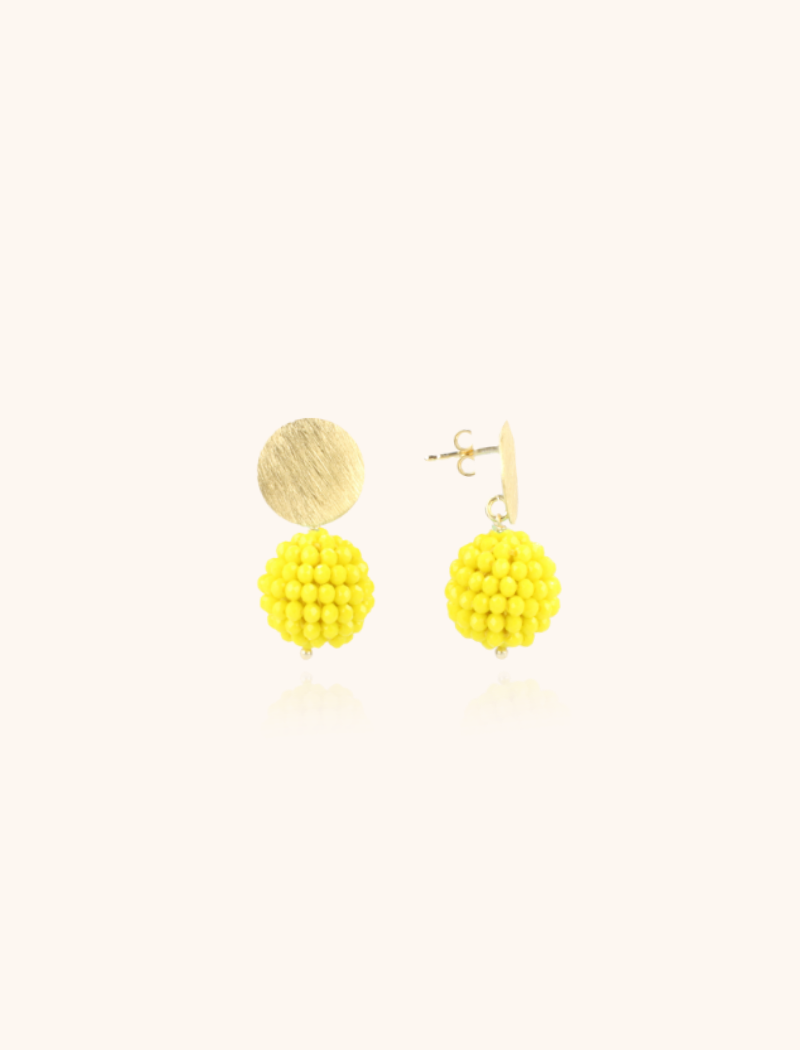 Yellow Earrings Lexi Glassberry Globe S 