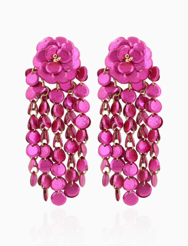 Fuchsia Oorbellen Waterfall Wide Rings L Astrid