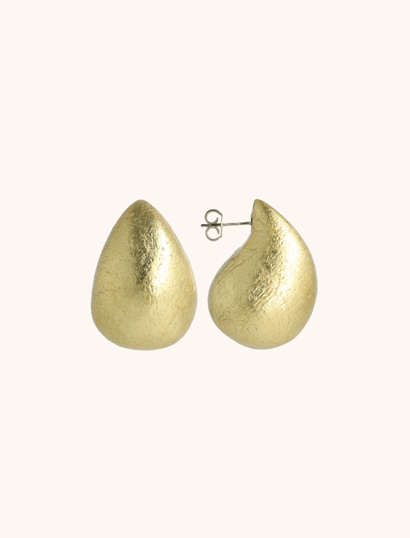 Wooden Earrings Scarlett Teardrop M