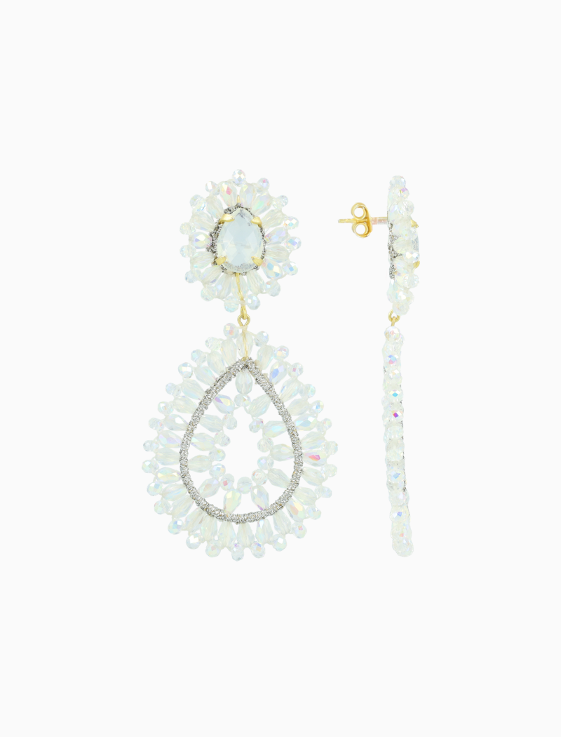 Double Drop Oorbellen Holo Apollo