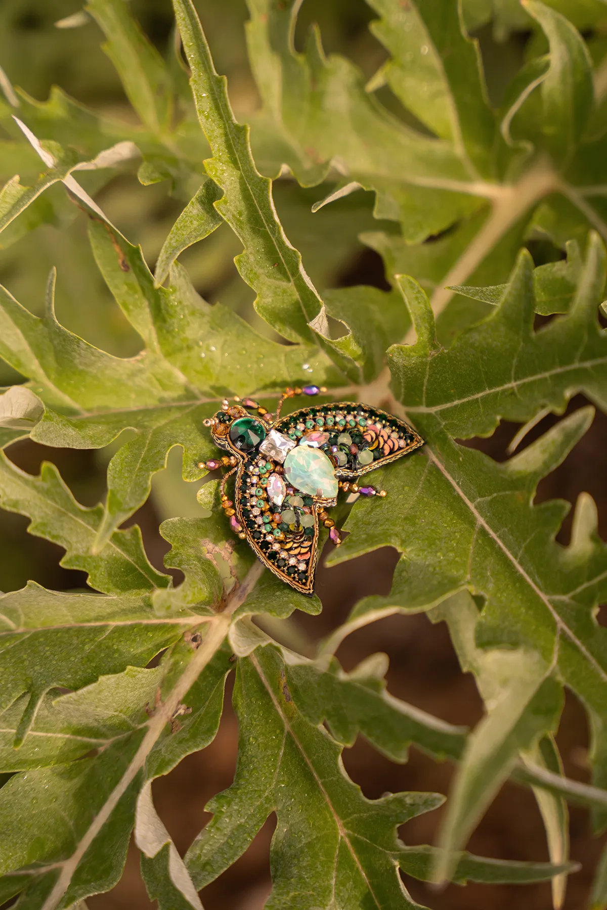 Brosche Butterfly w/ Big Stone - Purple/Green Mix lott-theme.productDescriptionPage.SEO.byTheBrand