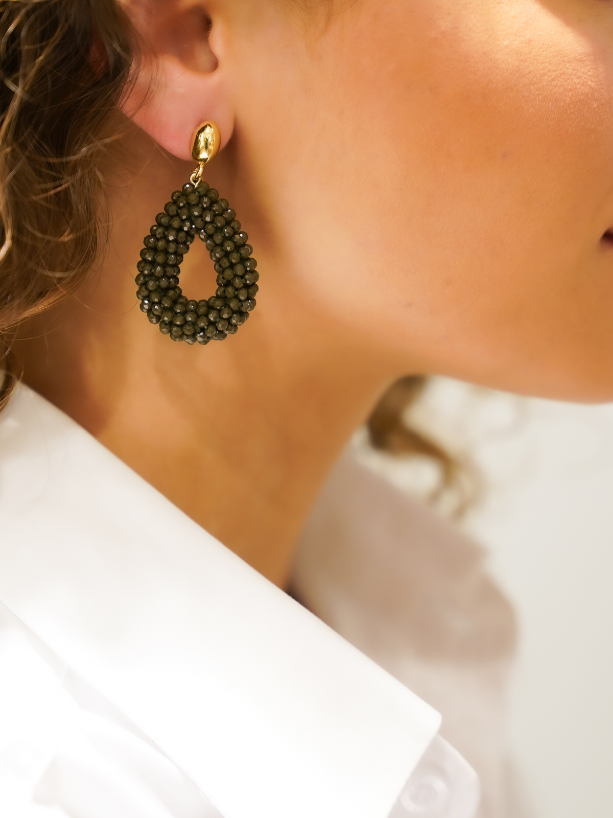 Leger Groene Oorbellen Berry Drop S