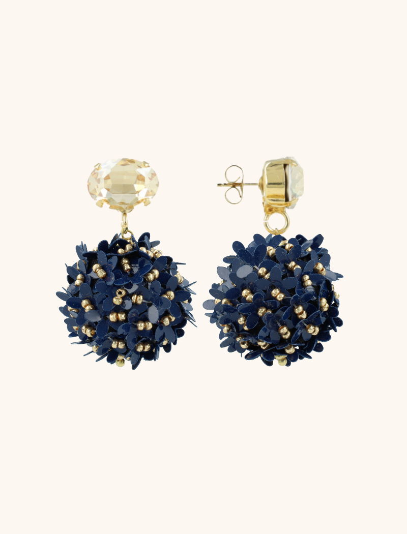 Gemixte blauwe Daisy flower globe L strass oorbellenlott-theme.productDescriptionPage.SEO.byTheBrand