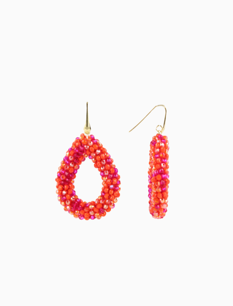 Mixed Fuchsia Ohrringe Berry Drop L