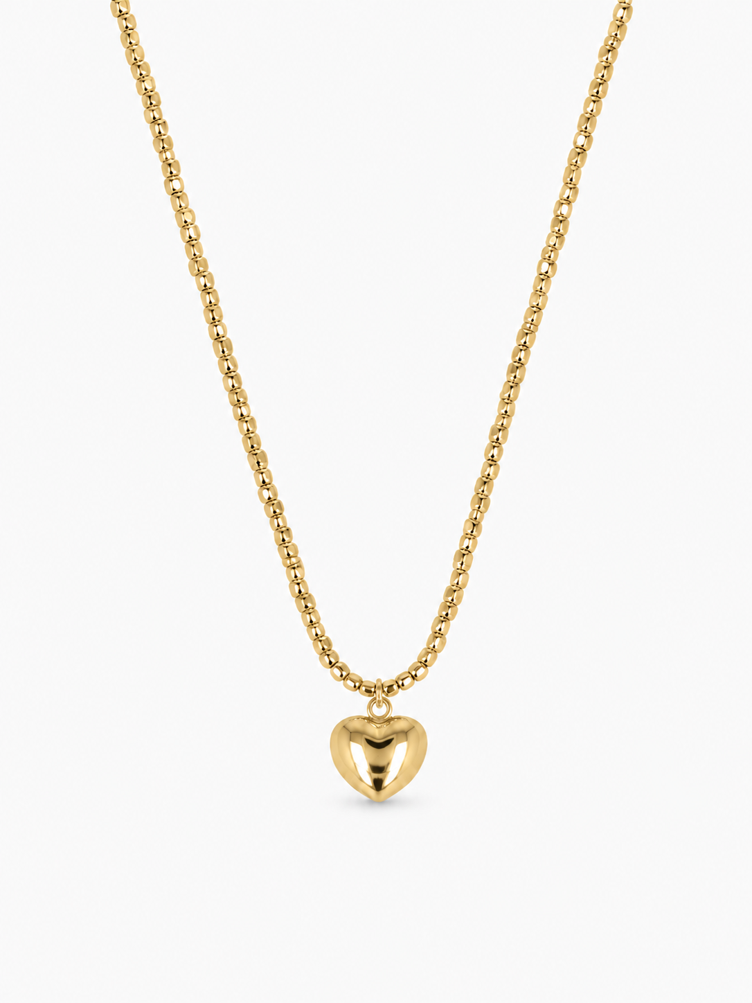 Goudkleurige Disco Ketting Hart S