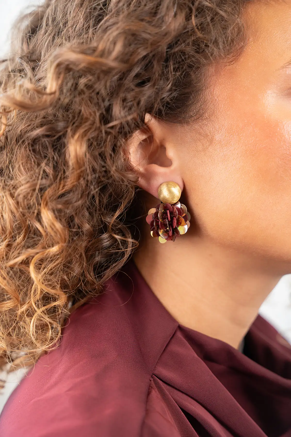 Rote Ohrringe Fine Big Sequins Globe S Vlinderlott-theme.productDescriptionPage.SEO.byTheBrand