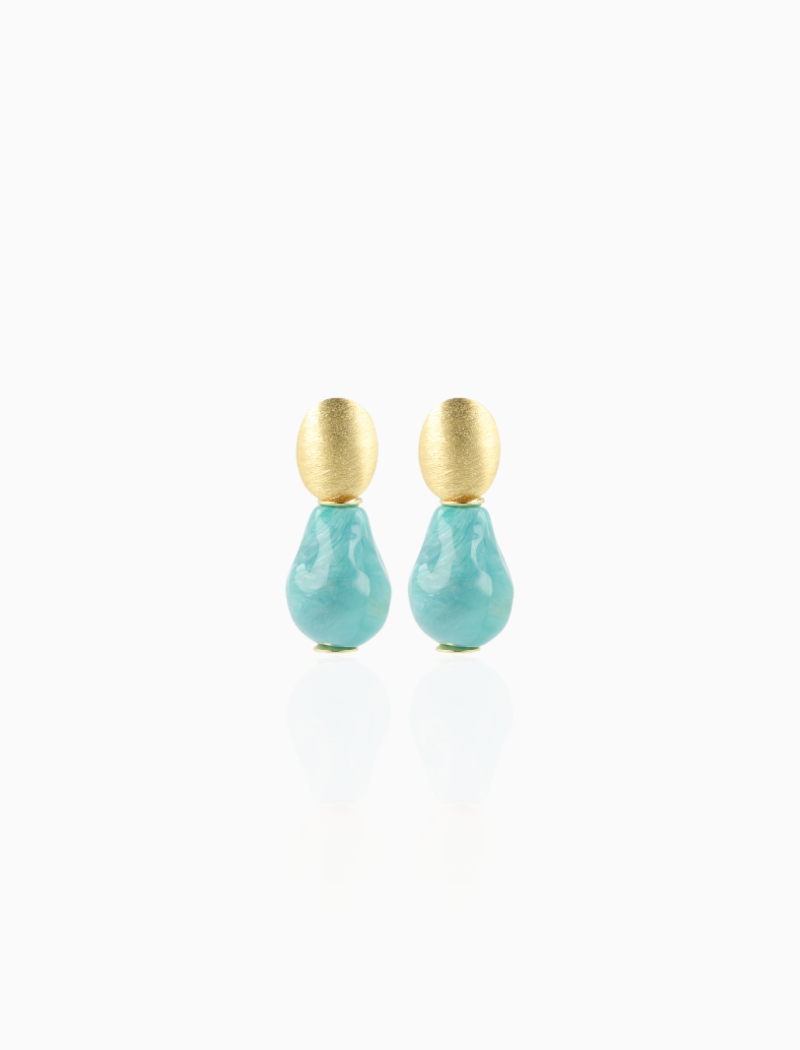 Green Earrings Irregular Stone S Bailey