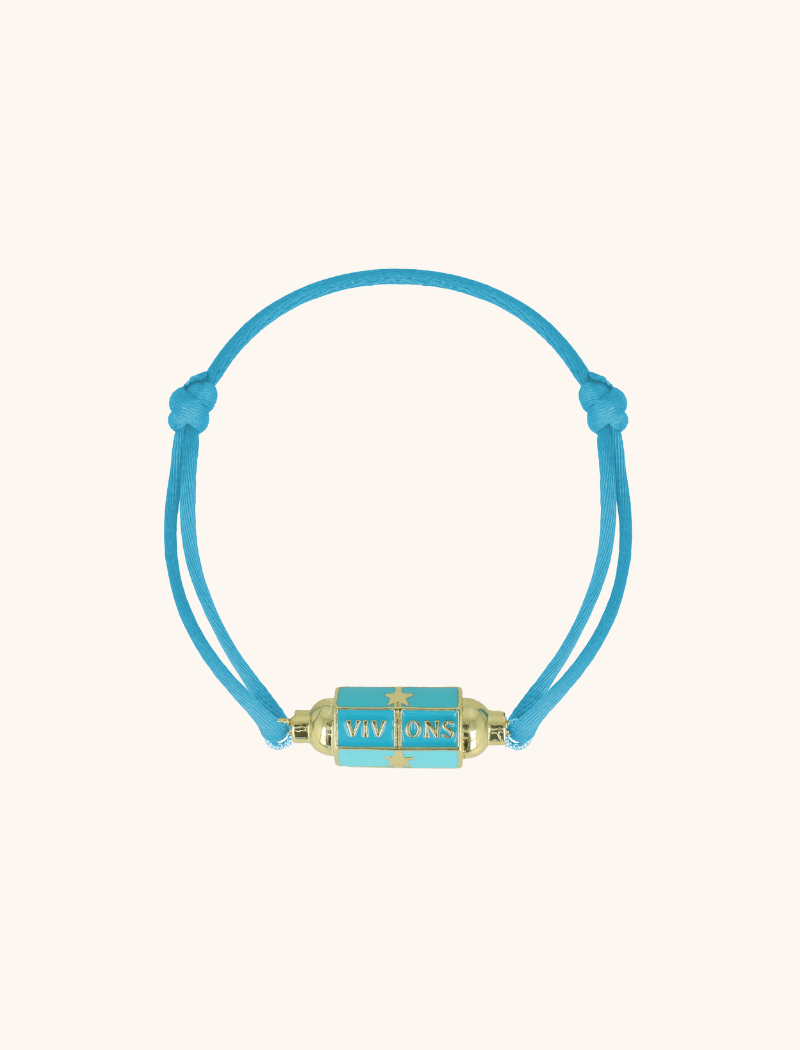Bracelet Viv Ons Charm - Aquamarine