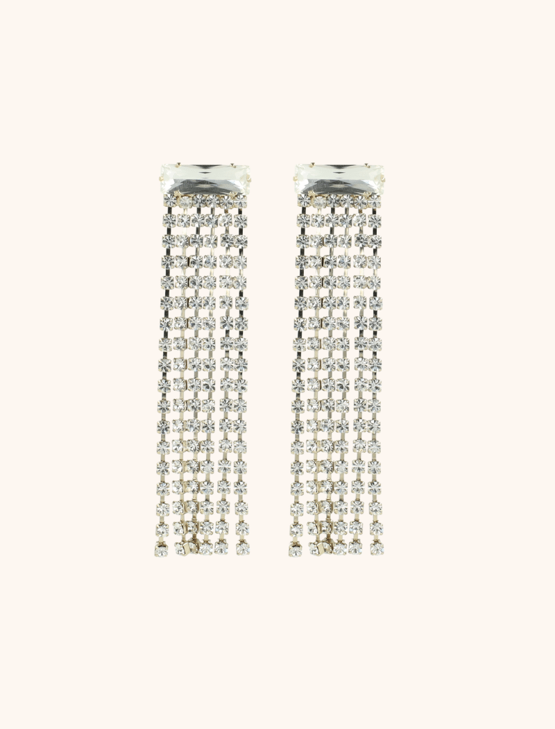 Veronique Earrings Baguette Waterfall L Crystal