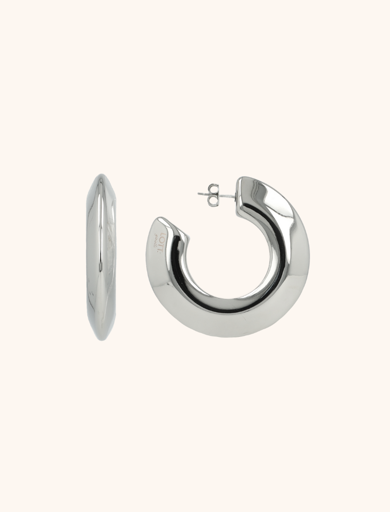 Silberne Ohrringe Teuntje Round Flat Creoollott-theme.productDescriptionPage.SEO.byTheBrand