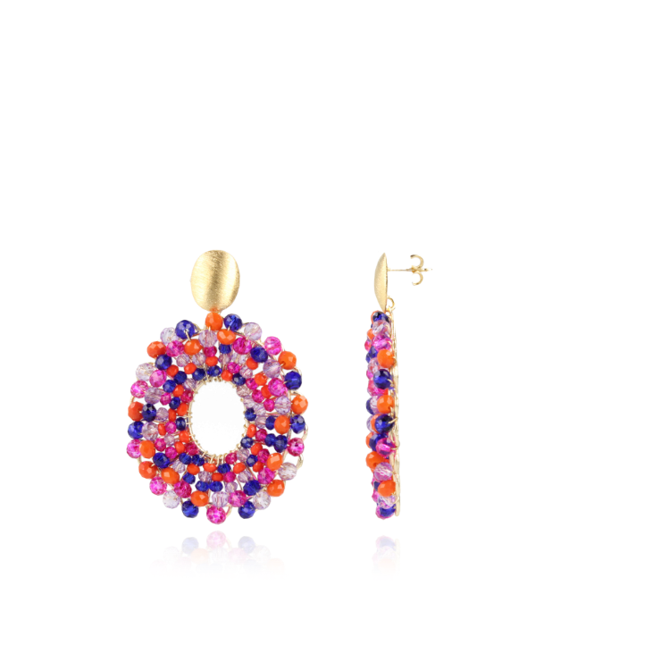 Mixed koningsblauwe oorbellen Mia Ovaallott-theme.productDescriptionPage.SEO.byTheBrand