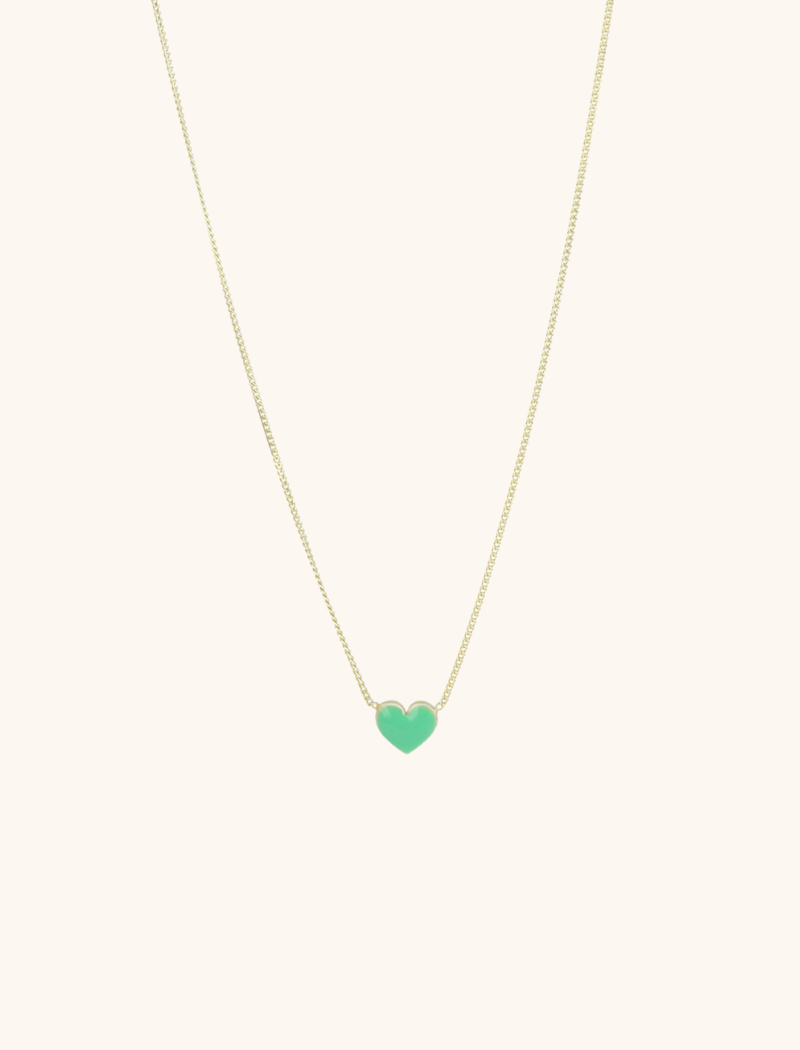 Symbool ketting hart groen