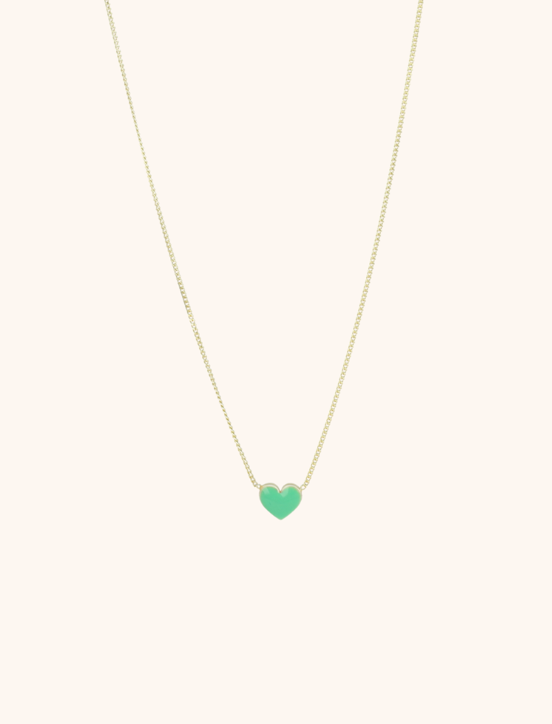 Symbol necklace heart green