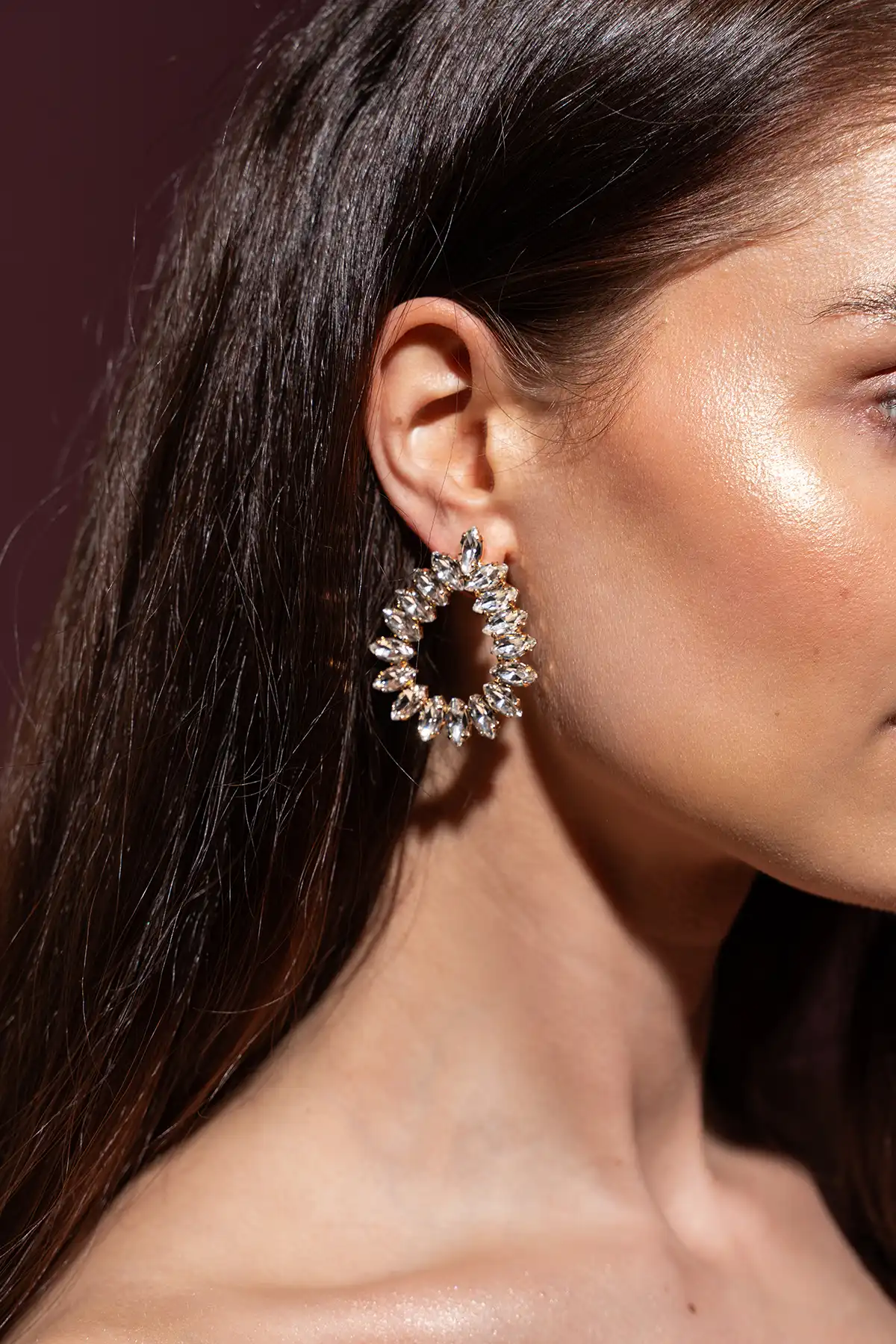 Kristalkleurige Strass Oorbellen Hally Slott-theme.productDescriptionPage.SEO.byTheBrand