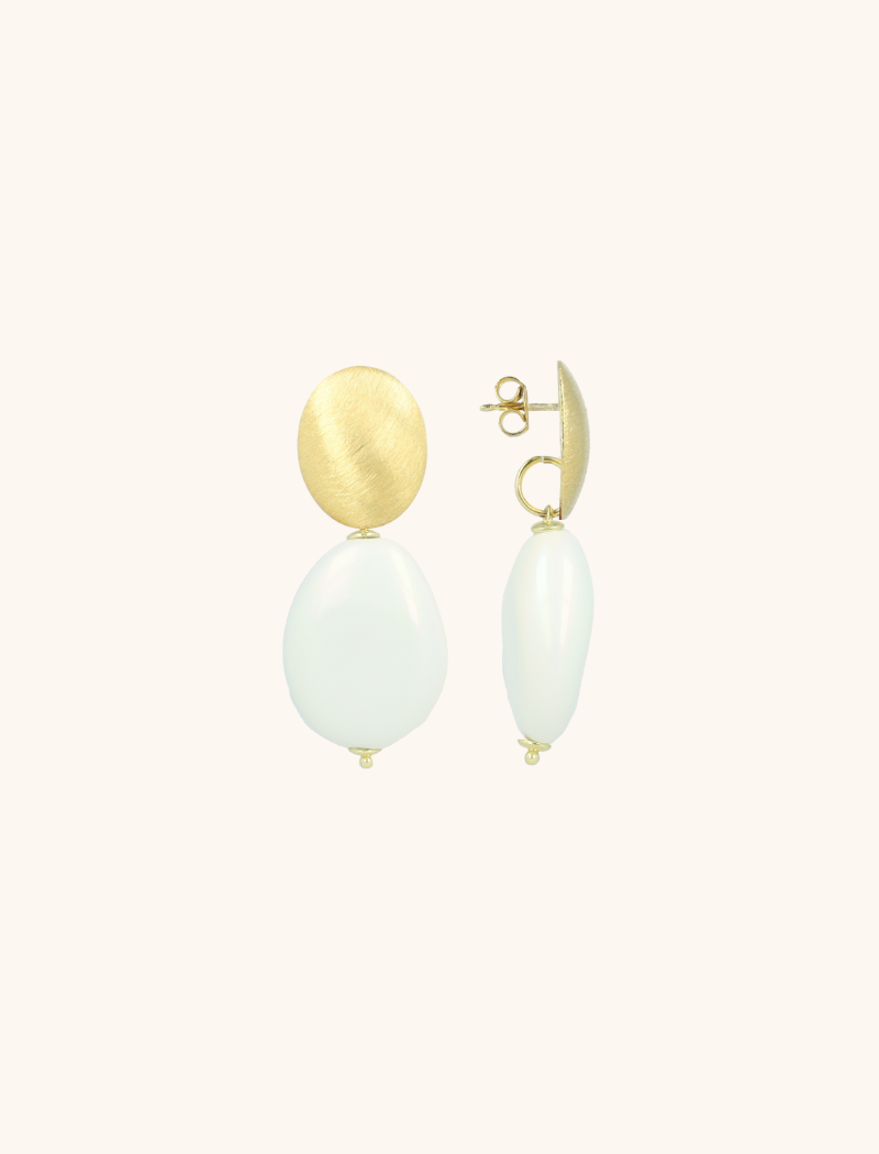 Weisser Opal Ohrringe Amber Squeezed Drop  lott-theme.productDescriptionPage.SEO.byTheBrand