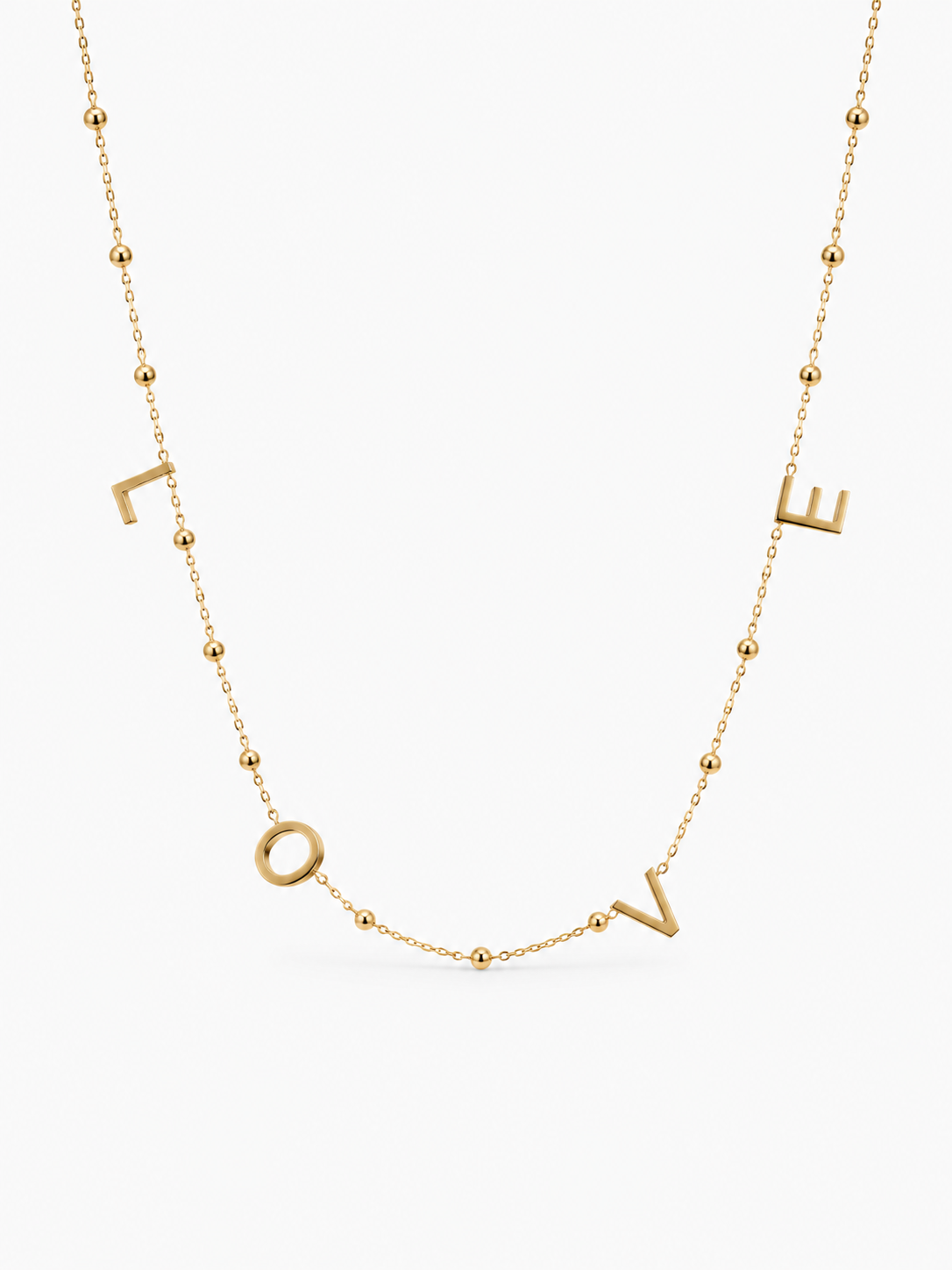 farbene Rosenkranz-Love-Kette
