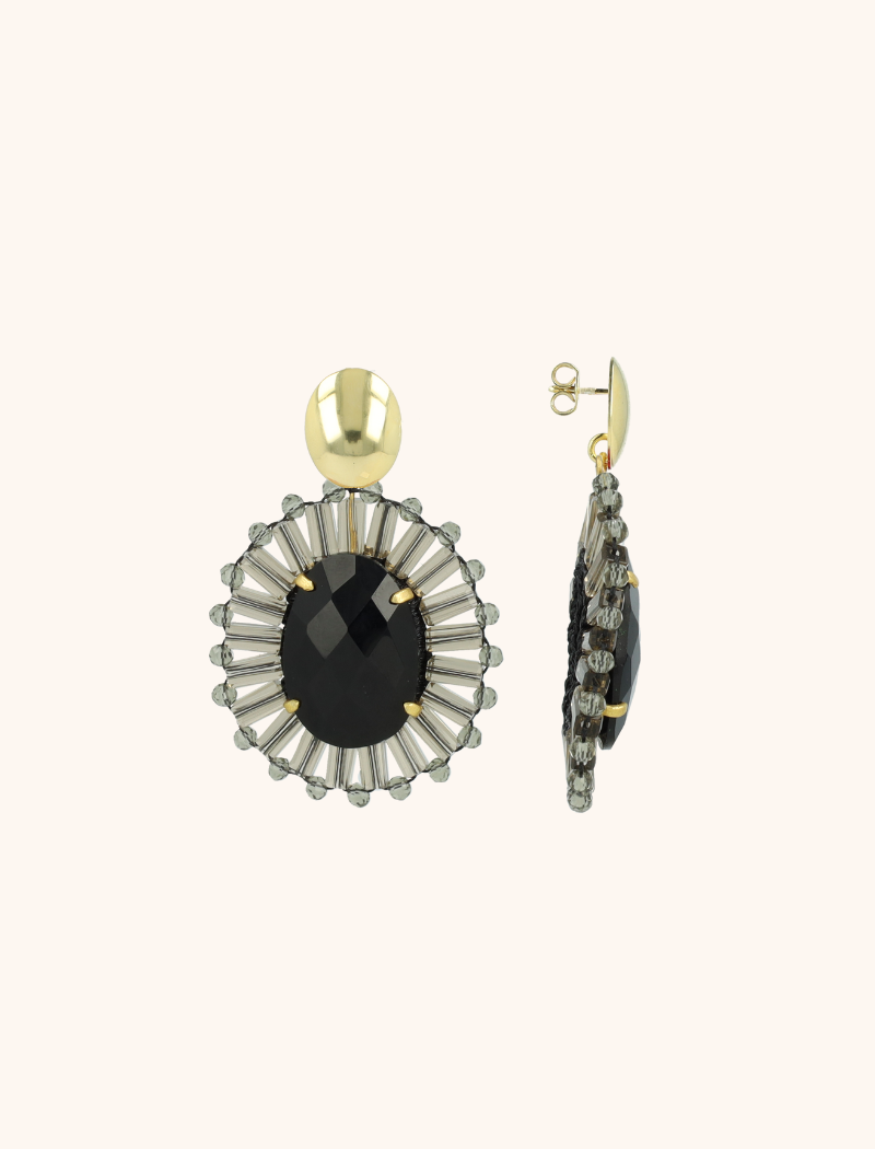 Transparant Black Oorbellen Esmee Ovaal Slott-theme.productDescriptionPage.SEO.byTheBrand