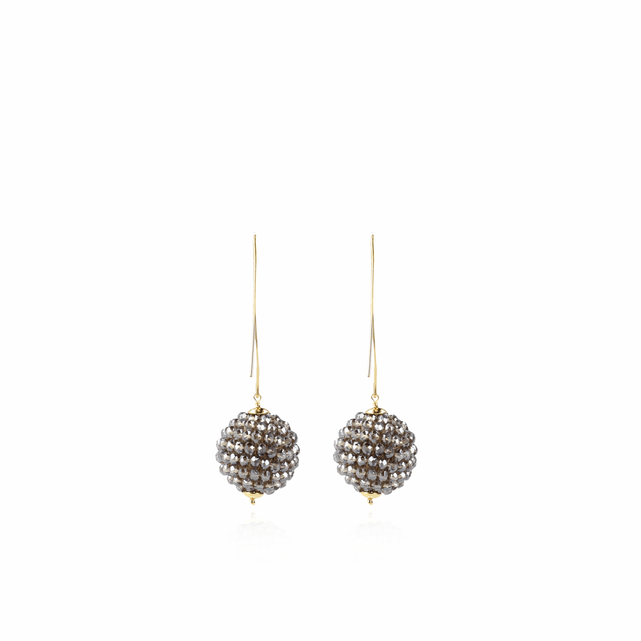 Lea glassberry globe nude L earrings 