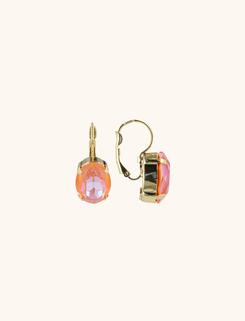 Orange Earrings Anneloes Oval M