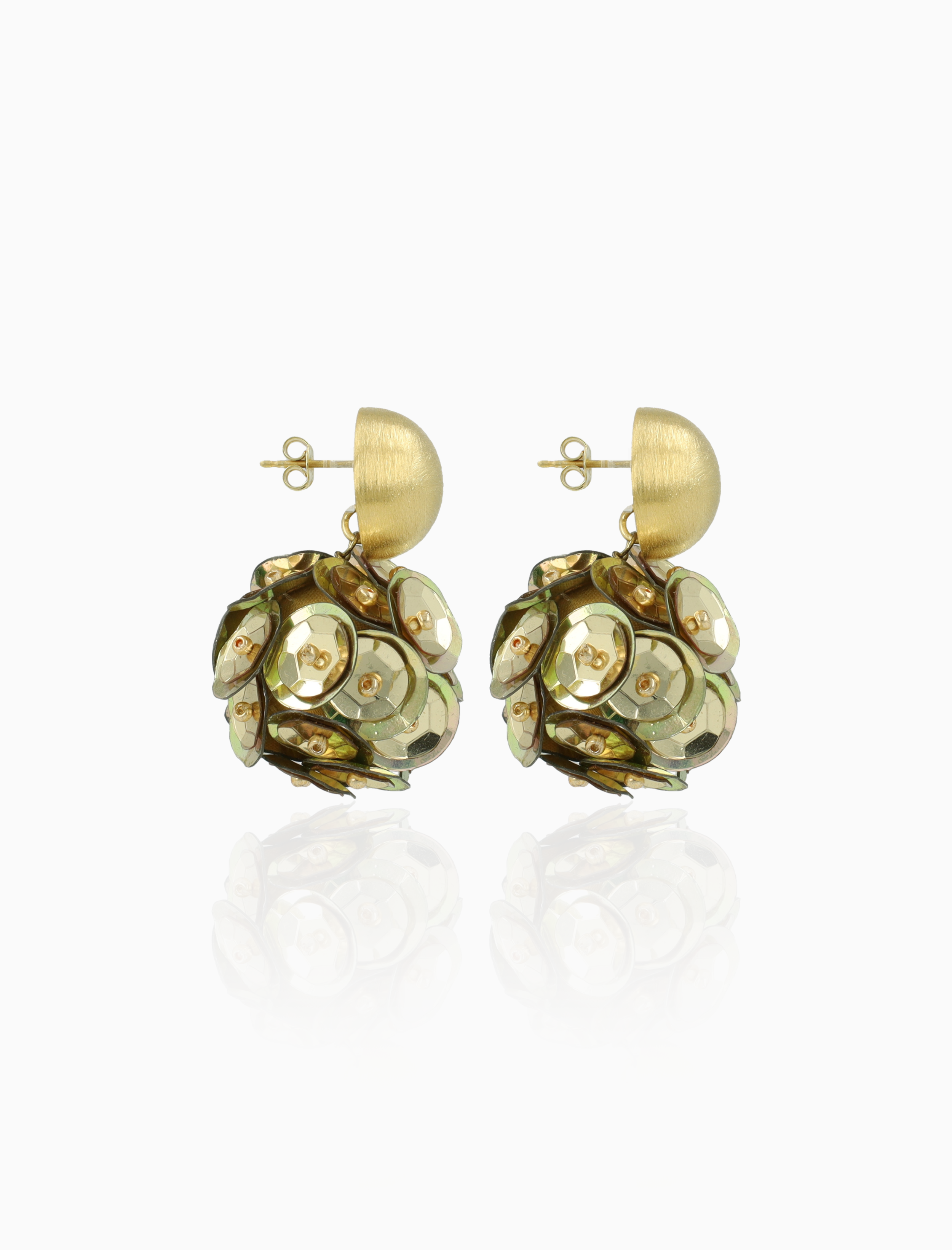 Goudkleurige Oorbellen Sienna Cup Globe S