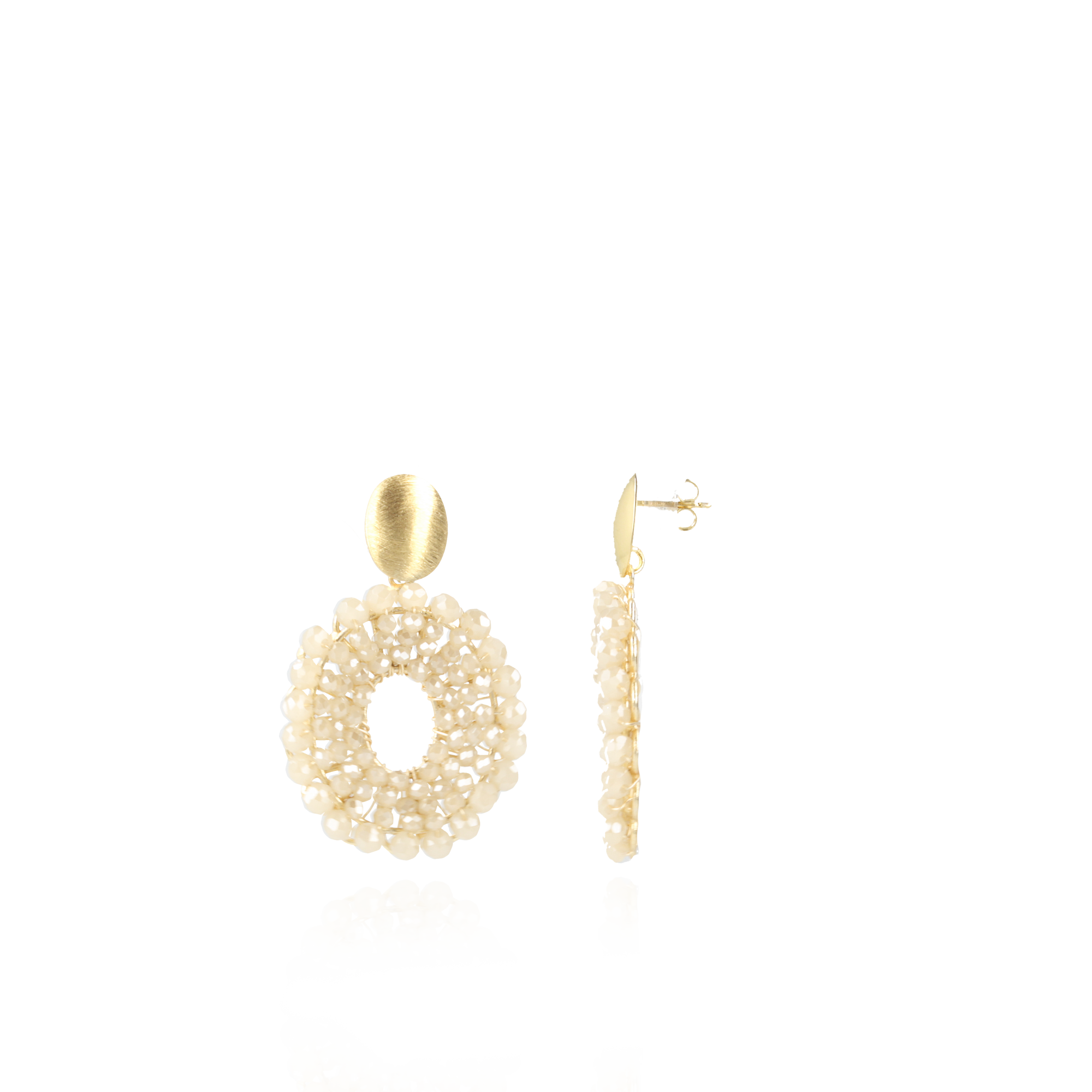 Beige Oorbellen Mia Ovaal Slott-theme.productDescriptionPage.SEO.byTheBrand