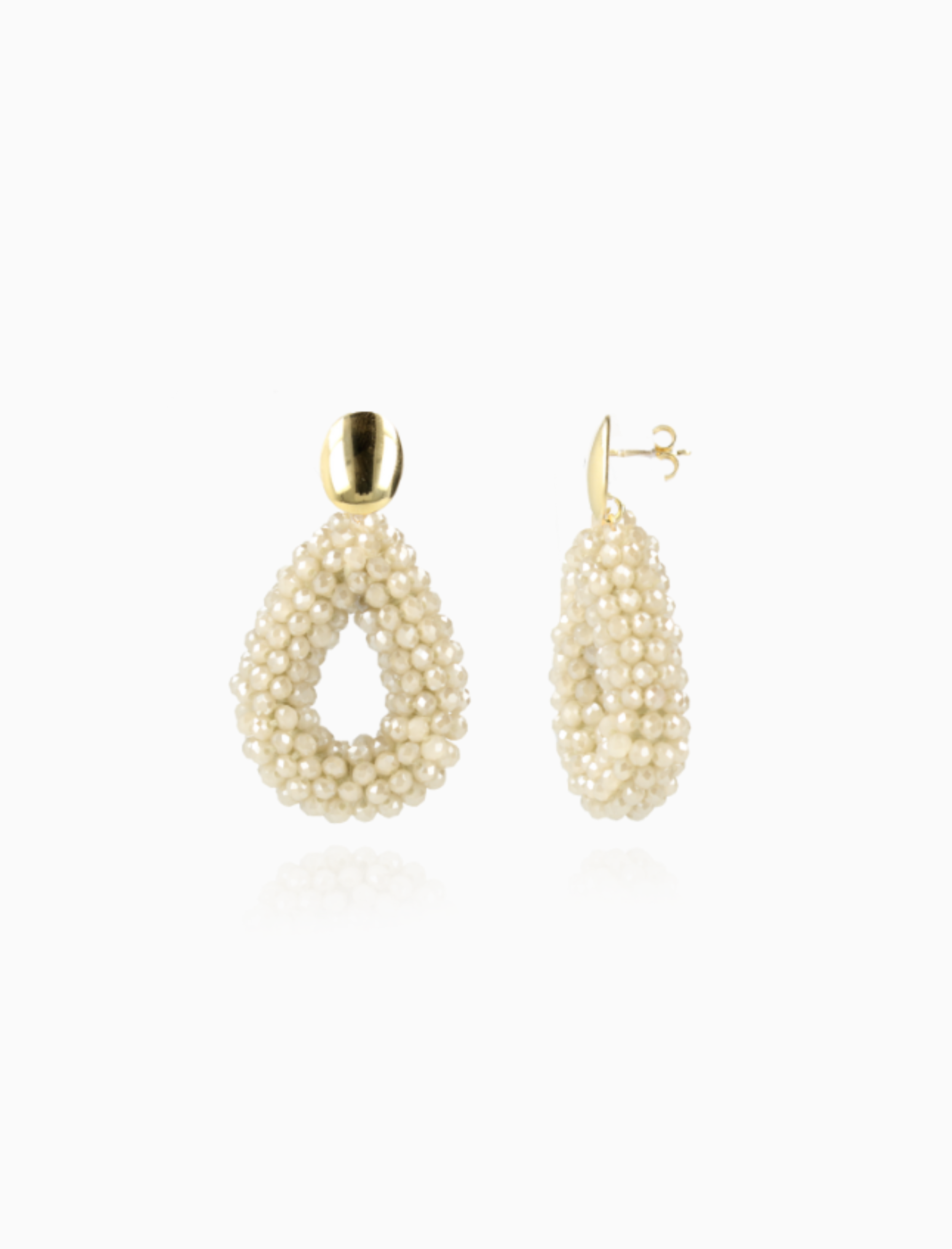 Beige Oorbellen Berry Drop S