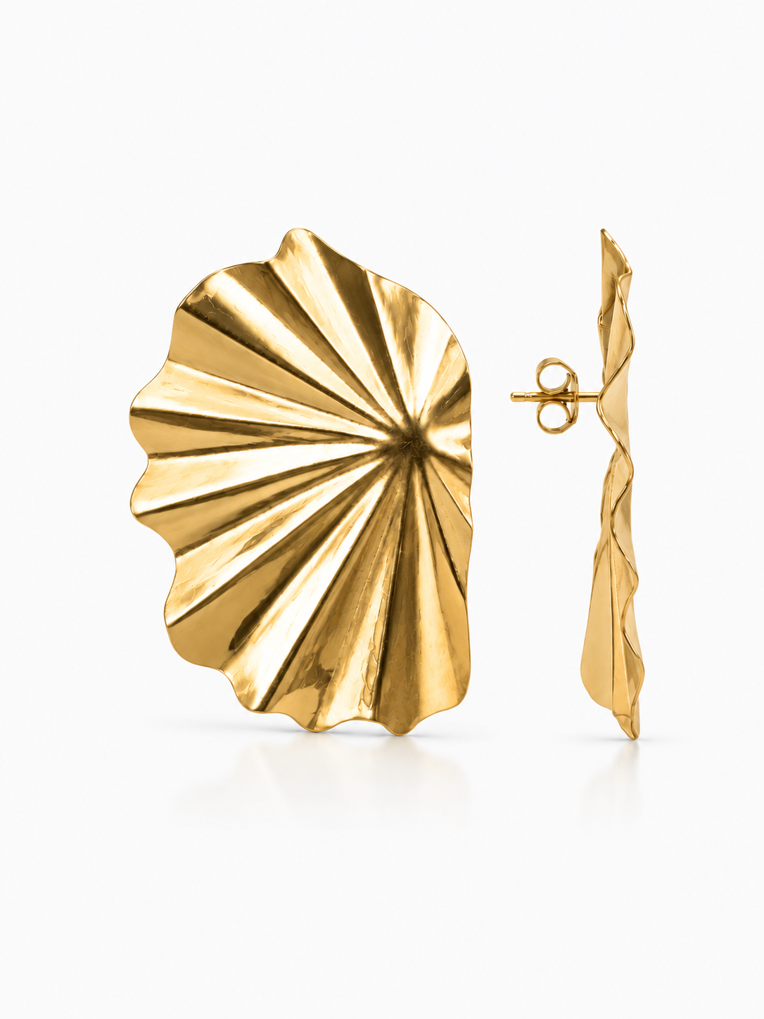 CL Earring Leaf L - Gold
