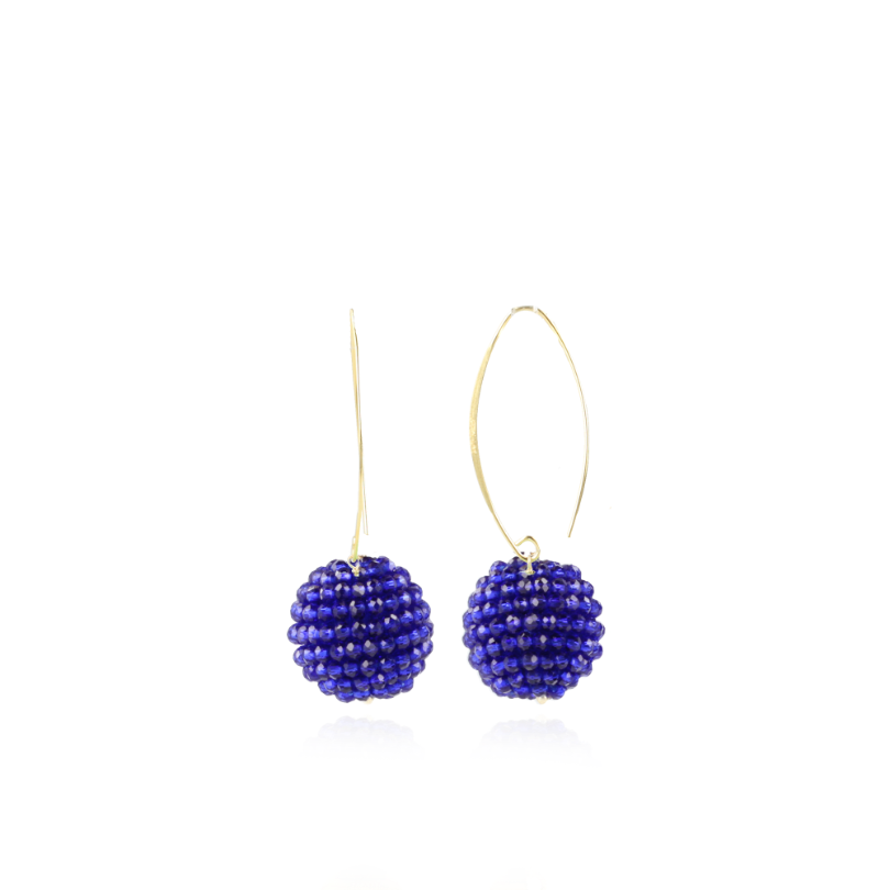 Royal Blue Earrings Lexi Globe L
