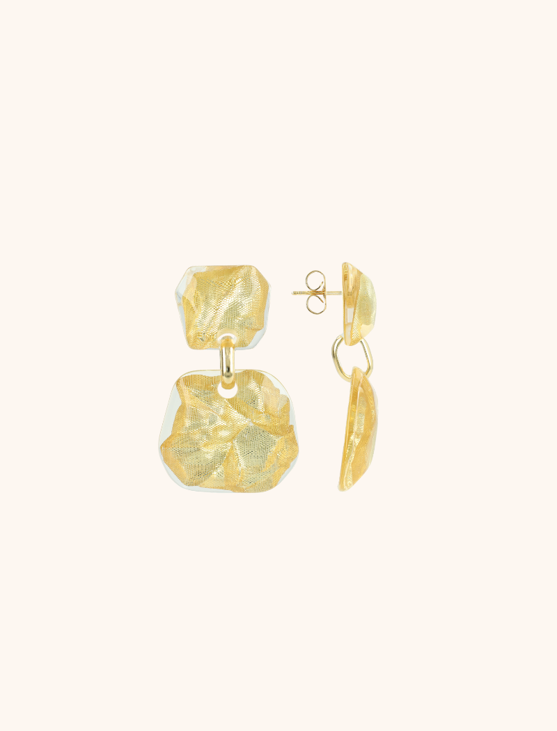 Gold Leaves Oorbellen Lyra Double M