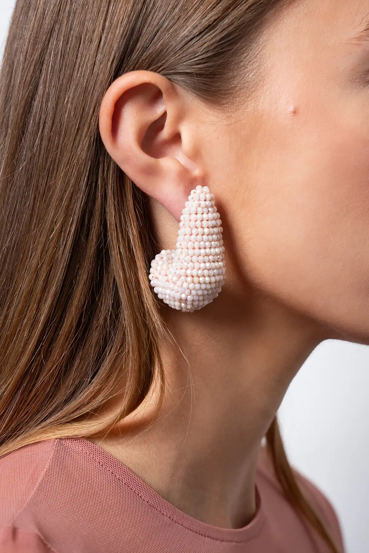 Light Pink Earrings Nadine Teardrop Creole L  lott-theme.productDescriptionPage.SEO.byTheBrand