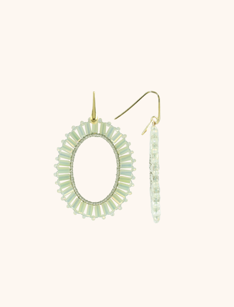 Licht Mint Oorbellen Tonal Naomi Ovaal L lott-theme.productDescriptionPage.SEO.byTheBrand