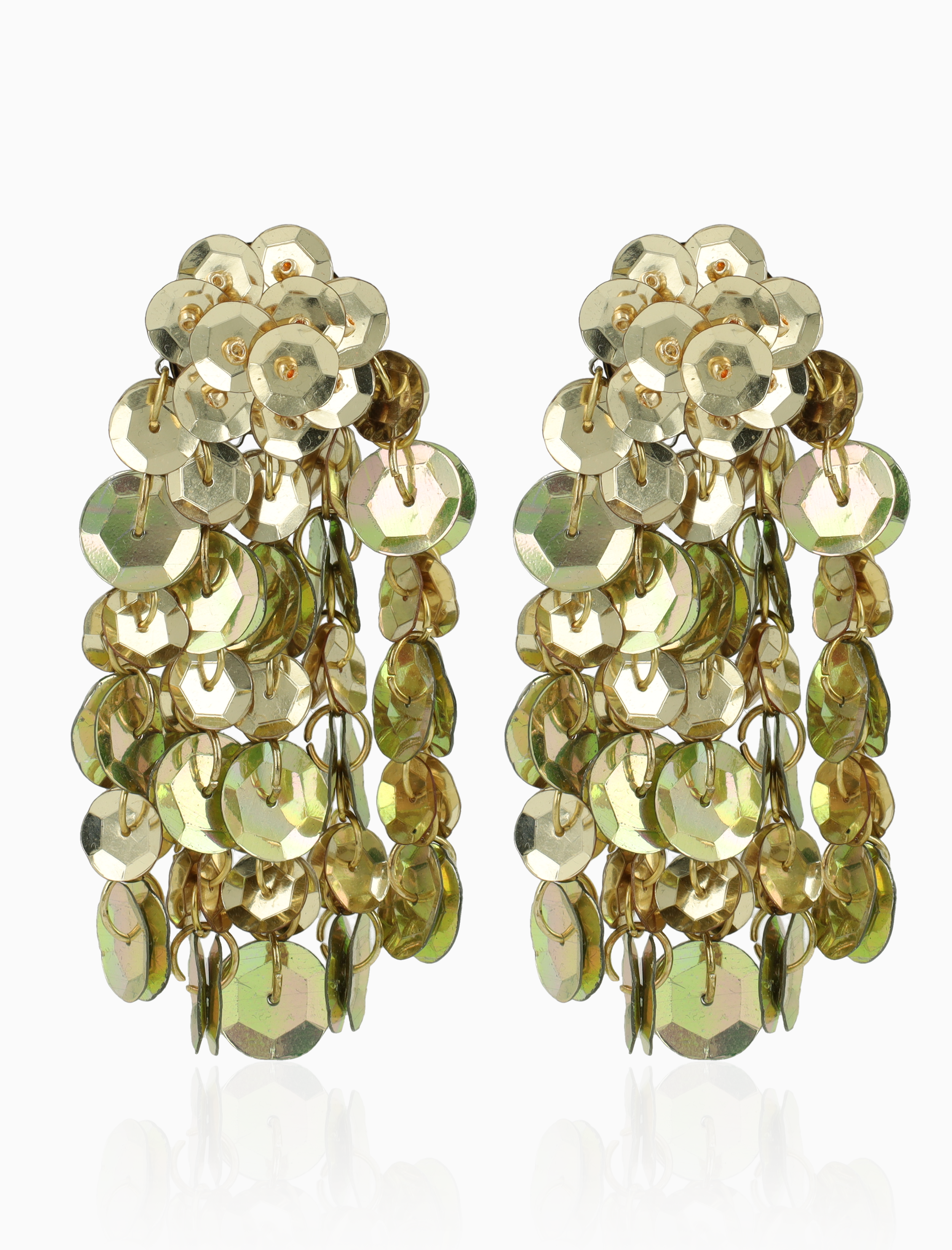 Goldfarbene Ohrringe Danielle Cup Wilde Waterfall XL