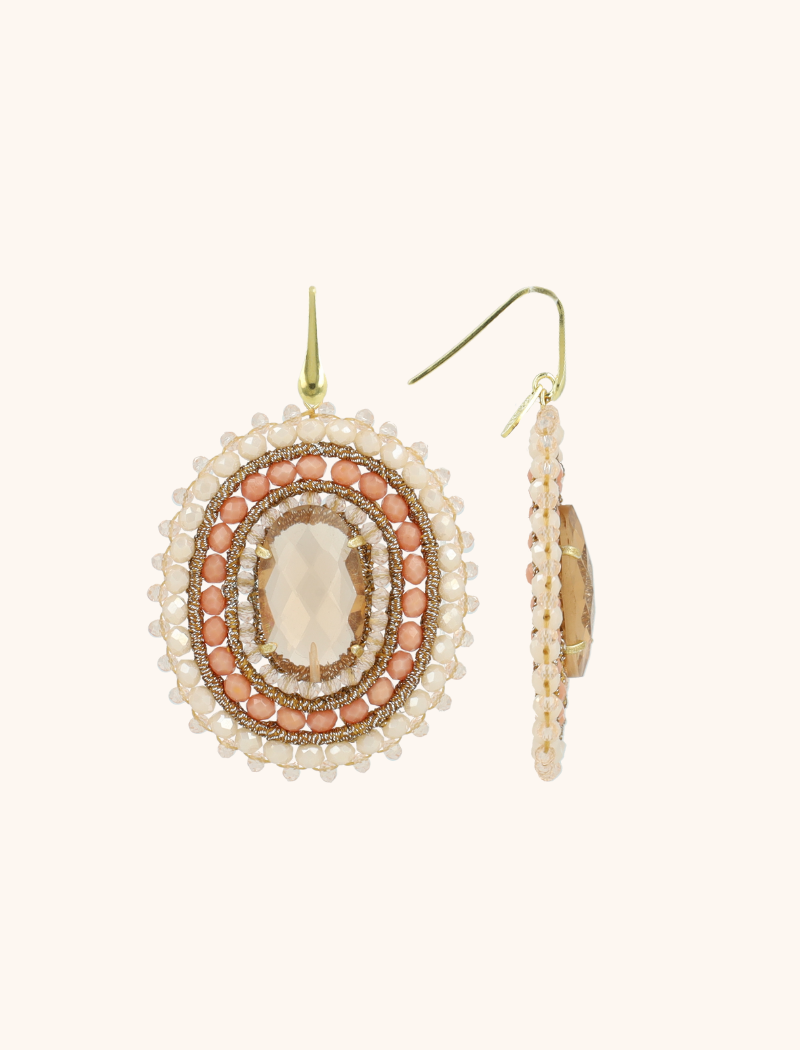Coral Oorbellen Jamie Filled Oval 3 Rings With Stonelott-theme.productDescriptionPage.SEO.byTheBrand