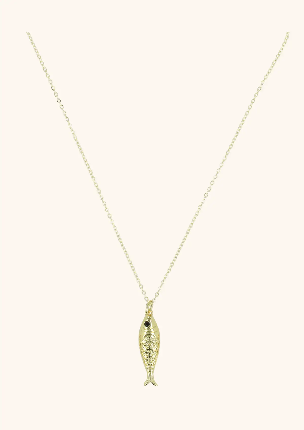 Goldene Halskette Sardine
