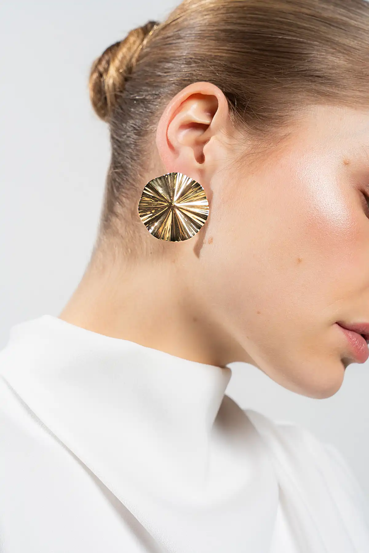 Classic Curved Earpin L Oorbellen