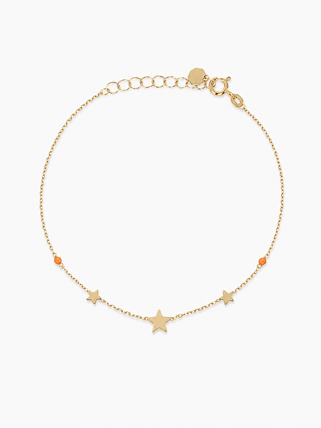 9 Karat Armband Drei Sterne