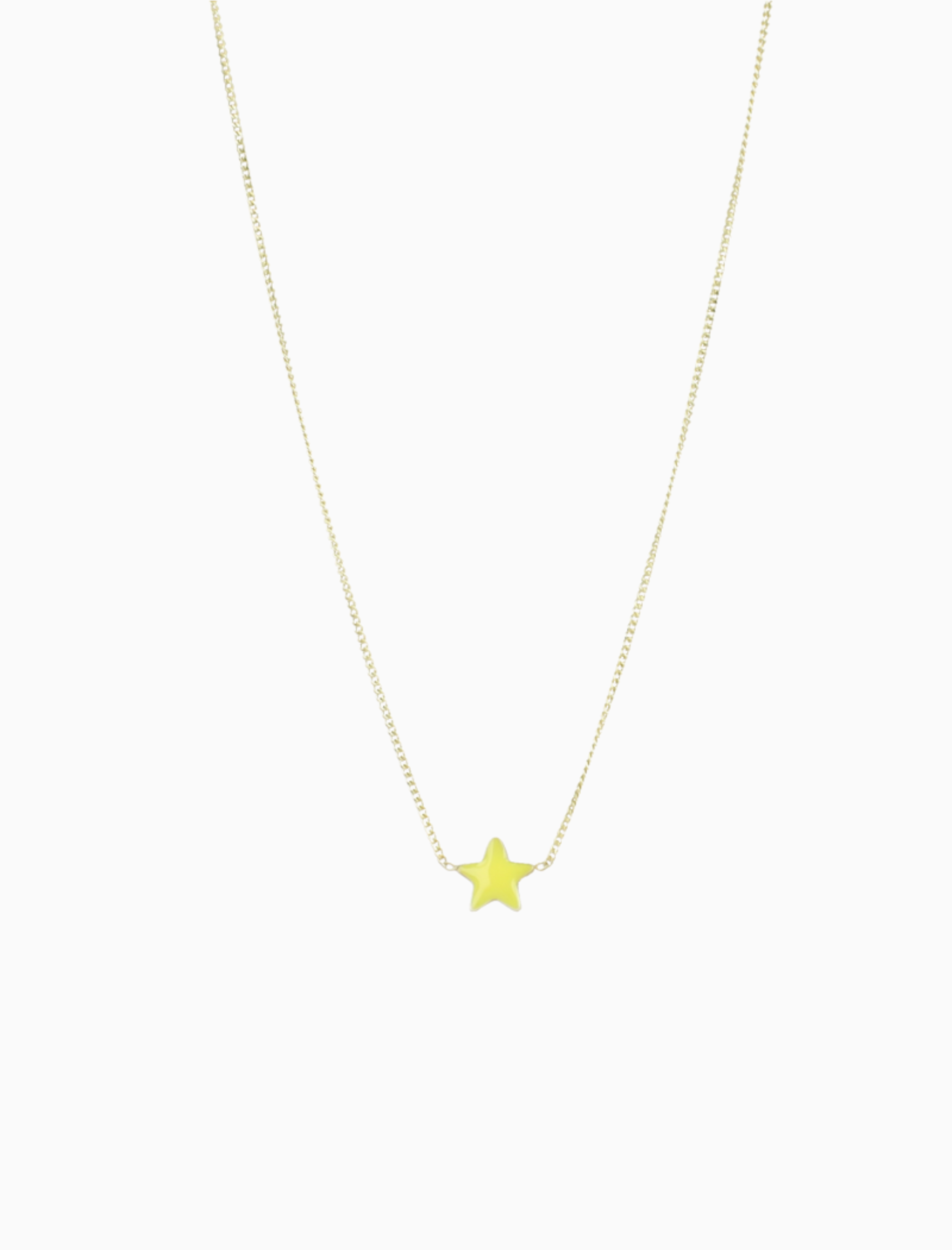 Symbool ketting ster geel