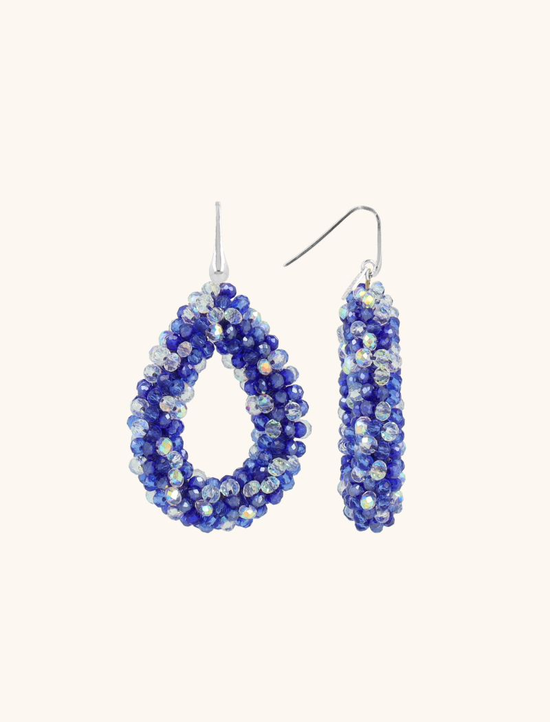 Blauwe Oorbellen Berry Drop L 